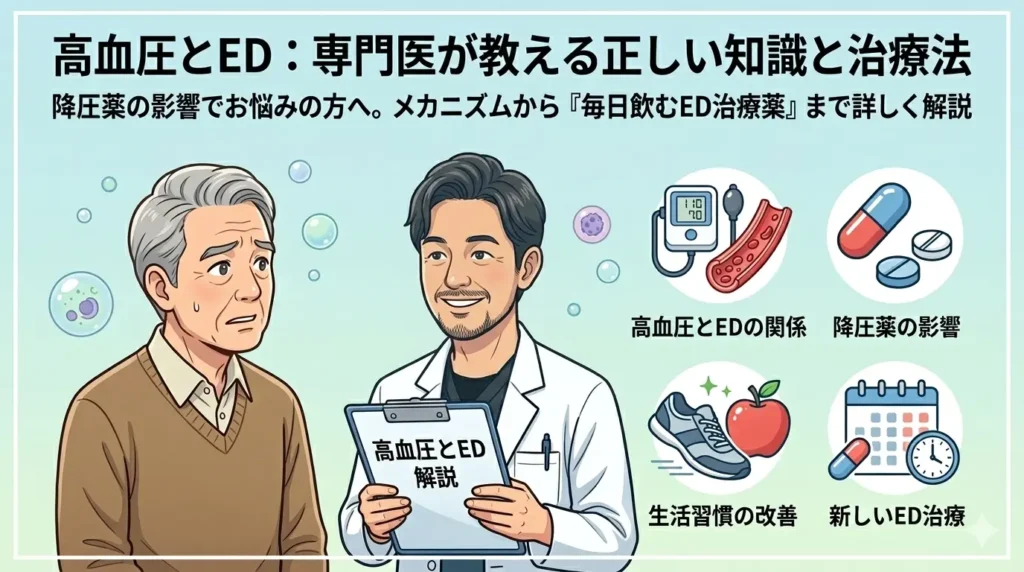 高血圧とEDについてのアイキャッチ画像
