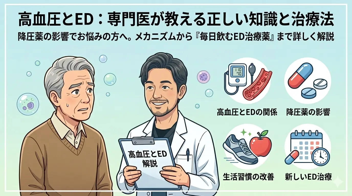 高血圧とEDについてのアイキャッチ画像