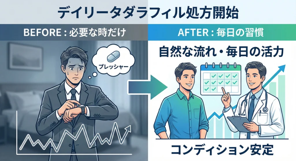 やすだ泌尿器科クリニック　デイリータダラフィルのブログのアイキャッチ画像