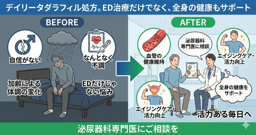 やすだ泌尿器科クリニックの院長通信ED以外の健康効果にも注目 ブログ　